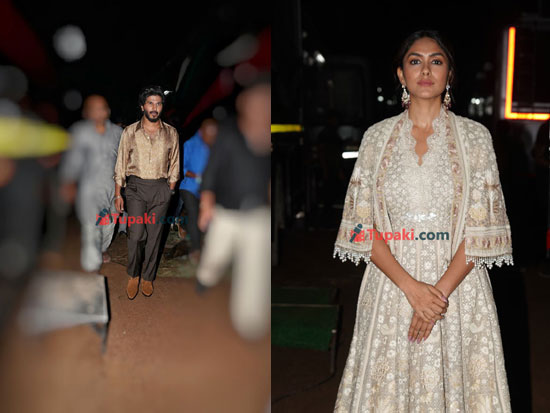 Dulquer salmaan Mrunal thakur at promotions